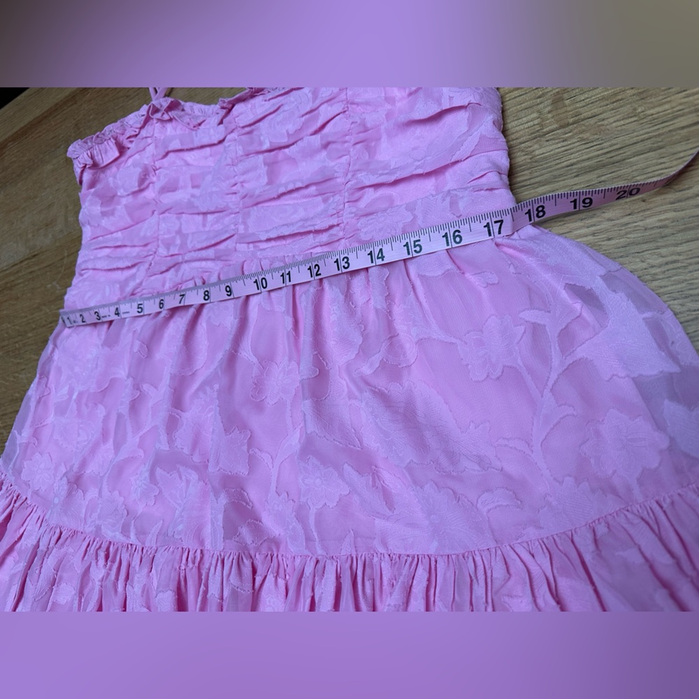 Arula Altar'd State NWOT Harper Floral Mini Dress bubblegum pink sz 0X - Picture 8 of 9